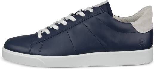 ECCO Street Lite M Heren leren sneaker Marineblauw Size: 39 (UK 6)
