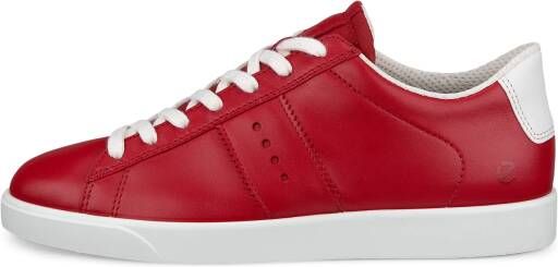 ECCO Street Lite W Dames leren sneaker Rood Size: 38 (UK 5-5.5)