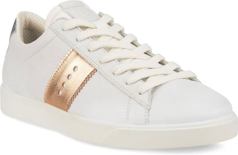 ECCO Street Lite W Dames leren sneaker Wit Size: 36 (UK 3.5-4)