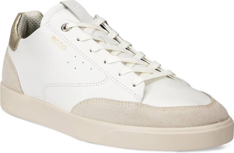 ECCO Street Lite W Dames leren sneaker Wit Size: 37 (UK 4.5)