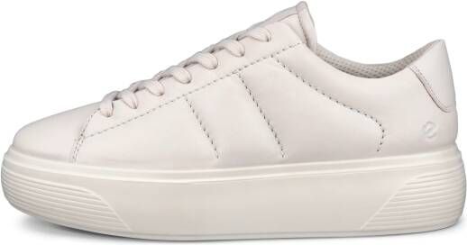 ECCO Street Platform W Dames leren platform sneaker Beige Size: 42 (UK 8-8.5)