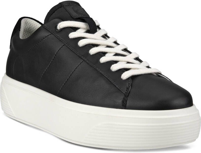 ECCO Street Platform W Dames leren sneaker Zwart Size: 38 (UK 5-5.5)