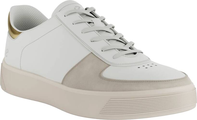 ECCO Street Tray W Dames leren sneaker Beige Size: 40 (UK