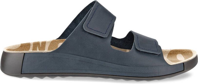 ECCO Cozmo M Heren nubuck sandaal met twee bandjes Blauw Size: 40 (UK 6.5-7)