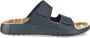 ECCO Cozmo M Heren nubuck sandaal met twee bandjes Blauw Size: 45 (UK 10.5-11) - Thumbnail 2