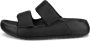 ECCO Cozmo PF W Dames leren sandaal met twee bandjes Zwart Size: 38 (UK 5-5.5) - Thumbnail 2