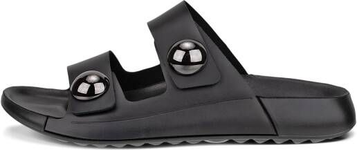 ECCO Cozmo W Dames leren sandaal met twee bandjes Zwart Size: 36 (UK 3.5-4)