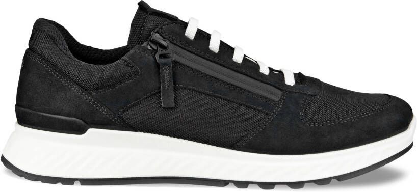 ECCO Exostride W Dames nubuck sneaker Zwart Size: 37 (UK 4.5)