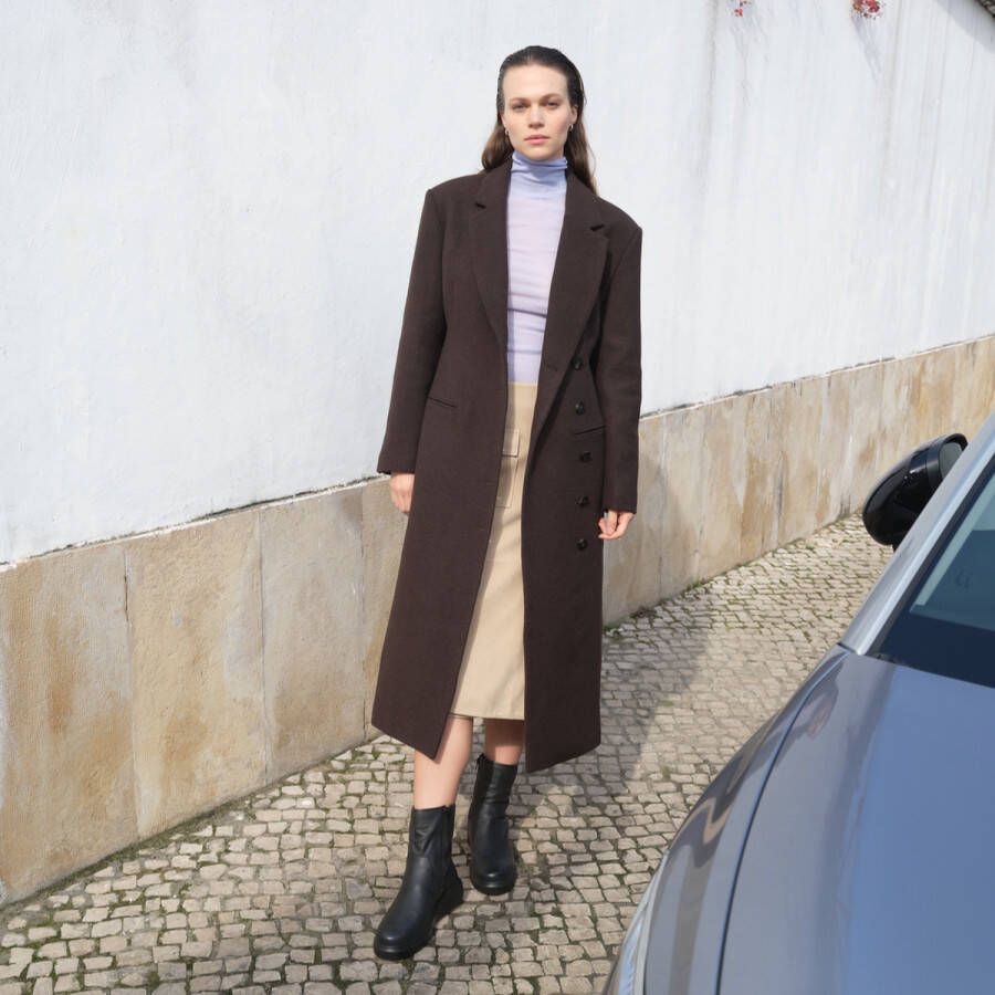 ECCO Nouvelle Dames waterdichte leren enkellaars Zwart Size: 36 (UK 3.5-4)