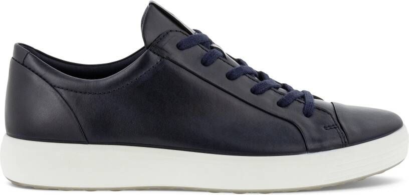 ECCO Soft 7 M Heren leren sneaker Marineblauw Size: 40 (UK 6.5-7)