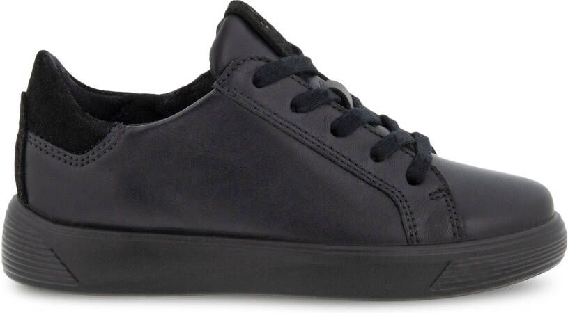 ECCO Street 1 Kinderen leren sneaker Zwart Size: 27 (UK 9.5)
