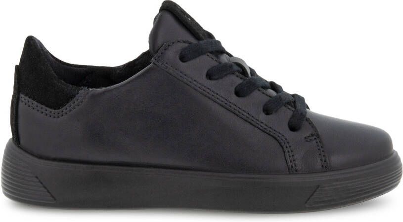 ECCO Street 1 Kinderen leren sneaker Zwart Size: 36 (UK 3.5)