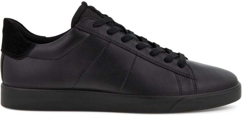 ECCO Street Lite M Heren leren sneaker Zwart Size: 40 (UK 6.5-7)