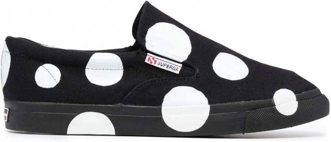 10 CORSO COMO x Superga sneakers met stippen Zwart