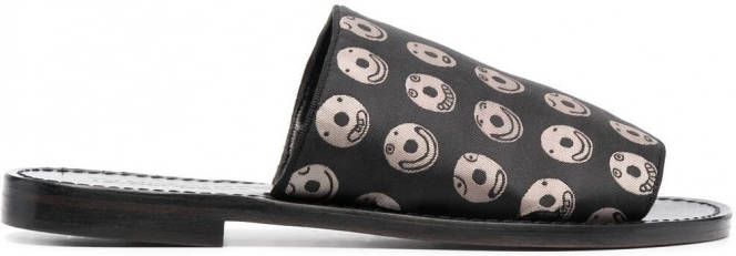 10 CORSO COMO x The Merchant of Florence Emoji slippers Zwart