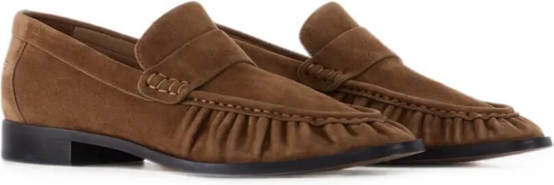 12 STOREEZ Arbat loafers met gerimpeld effect Bruin