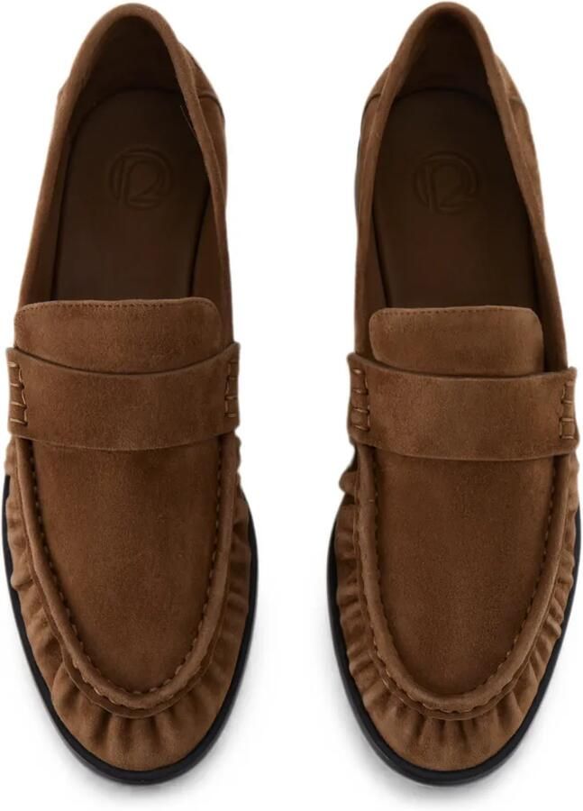 12 STOREEZ Arbat loafers met gerimpeld effect Bruin - Foto 2