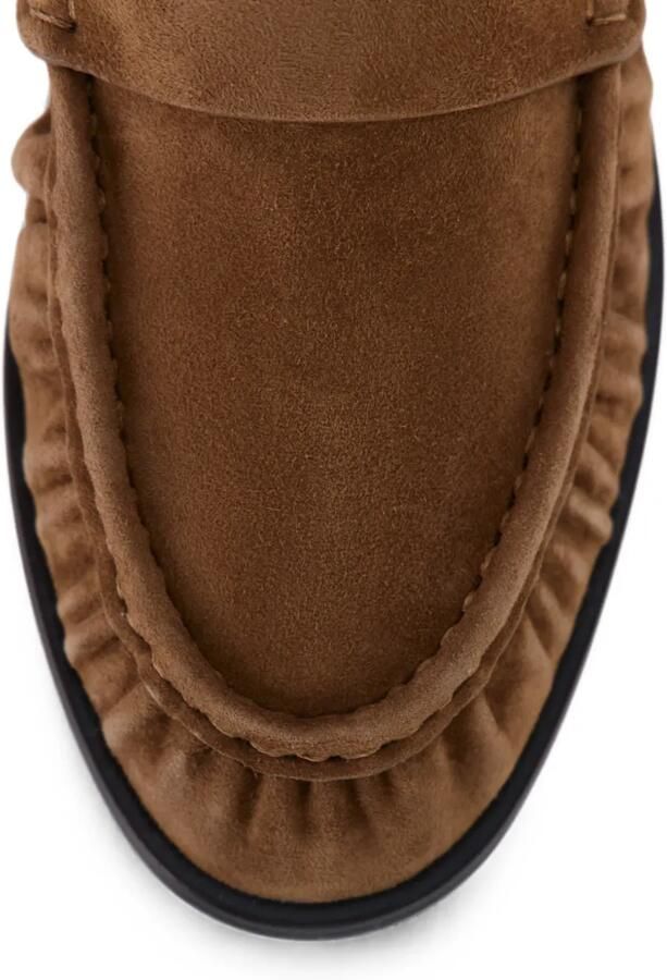 12 STOREEZ Arbat loafers met gerimpeld effect Bruin - Foto 3