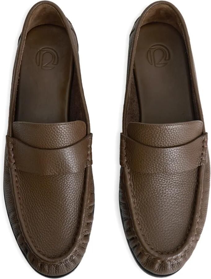 12 STOREEZ Leren loafers Bruin - Foto 2