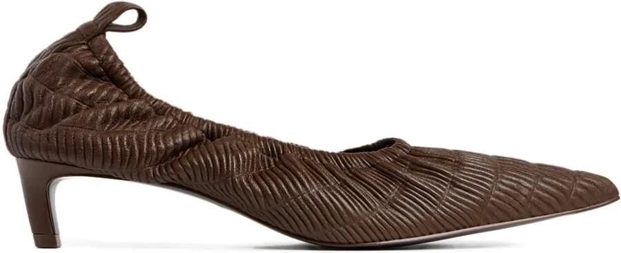 12 STOREEZ Leren pumps Bruin