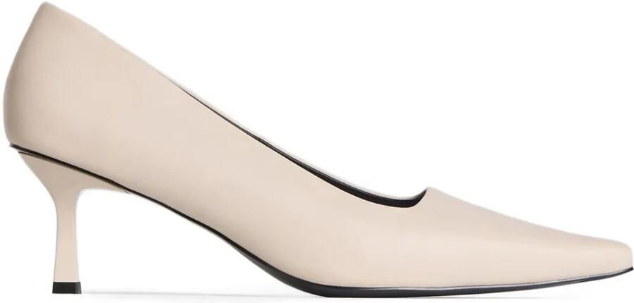 12 STOREEZ Pema leren pumps Beige