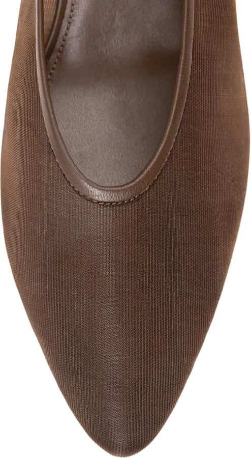 12 STOREEZ Slingback pumps met mesh Bruin - Foto 4