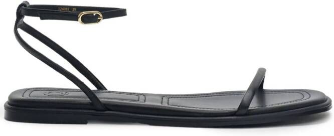 12 STOREEZ Leren sandalen Zwart