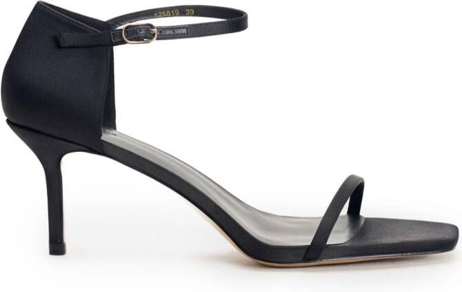 12 STOREEZ Sandalen met vierkante neus Zwart