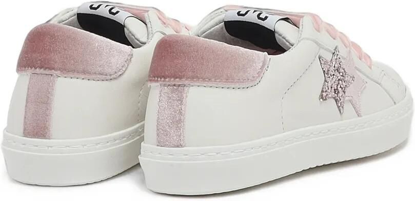 2 Star Kids Sneakers met ster met glitters Wit - Foto 3