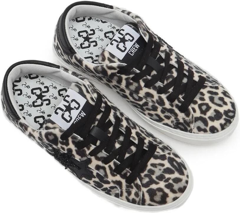 2 Star Kids Sneakers met luipaardprint en sterpatch Beige - Foto 2