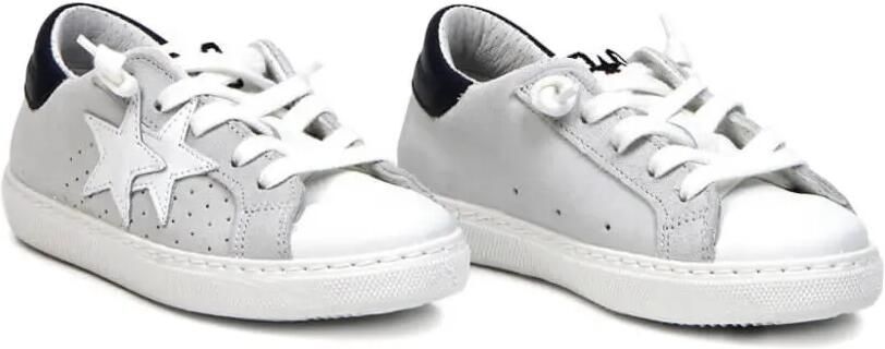 2 Star Kids Leren sneakers Grijs