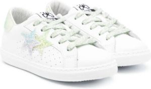 2 Star Kids Leren sneakers Wit