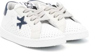 2 Star Kids Sneakers met sterpatch Wit