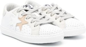 2 Star Kids Sneakers met sterpatch Wit
