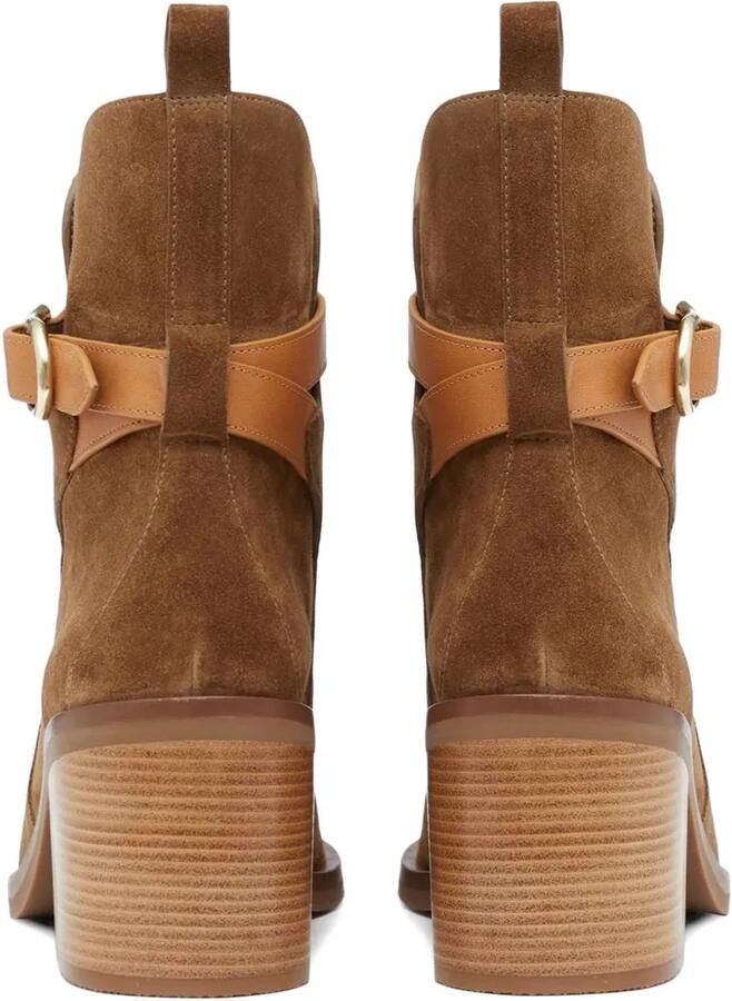 3.1 Phillip Lim Alexa enkellaarzen met bandje Bruin - Foto 2