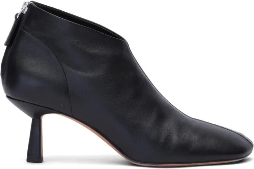 3.1 Phillip Lim Glove leren laarzen met vierkante neus Zwart