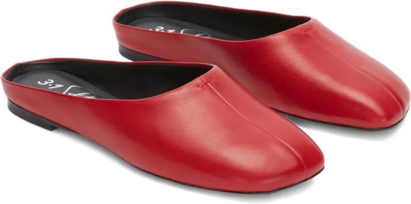 3.1 Phillip Lim ID platte muiltjes Rood - Foto 3