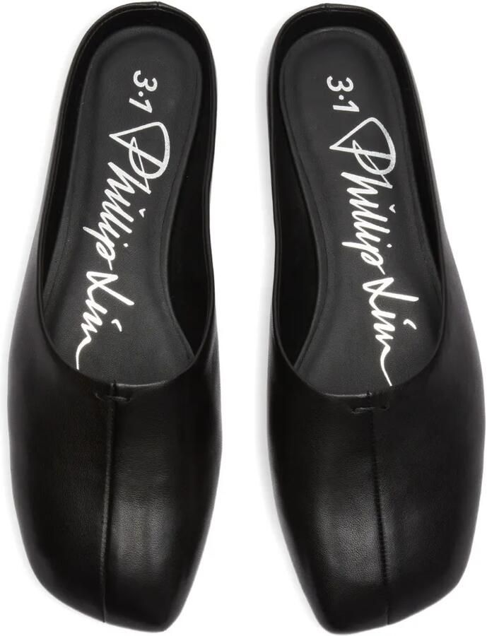 3.1 Phillip Lim ID platte muiltjes Zwart - Foto 2