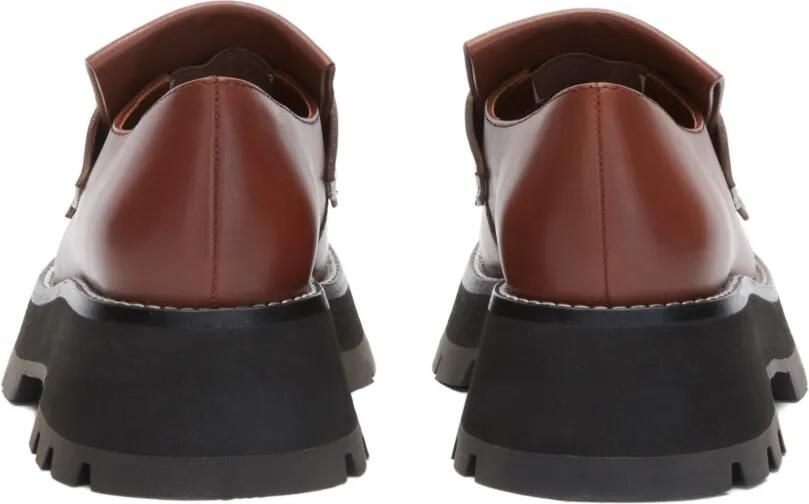 3.1 Phillip Lim Kate leren loafers Bruin - Foto 3