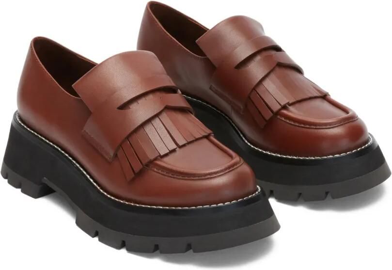 3.1 Phillip Lim Kate leren loafers Bruin - Foto 2