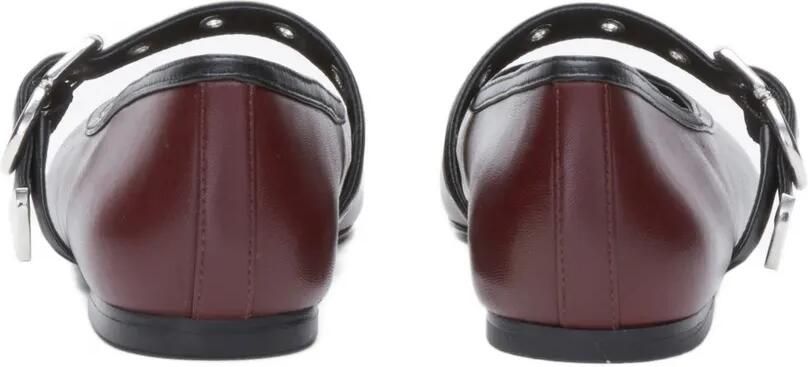 3.1 Phillip Lim Mary Jane ballerina's met gesp Rood - Foto 4