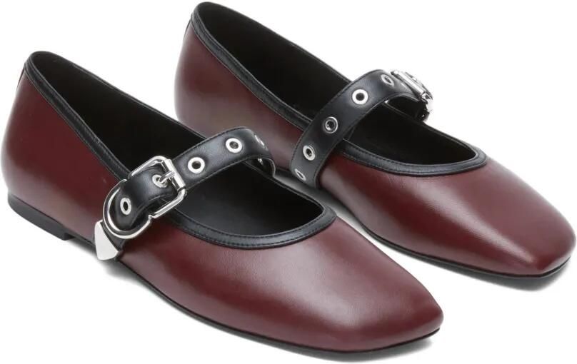 3.1 Phillip Lim Mary Jane ballerina's met gesp Rood - Foto 3