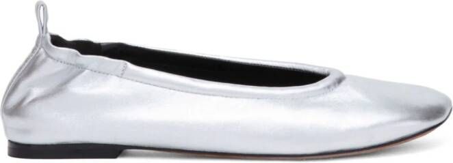 3.1 Phillip Lim ID metallic ballerina's Zilver