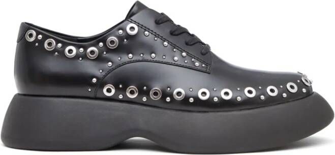 3.1 Phillip Lim Norber leren derby schoenen Zwart