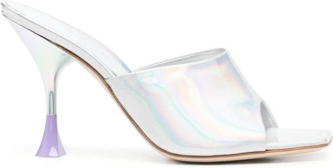 3juin Slip-on muiltjes Zilver