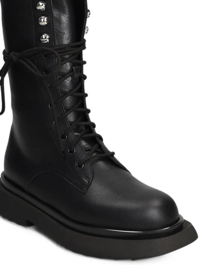 3juin Gio lace-up studded ankle boots Zwart - Foto 4