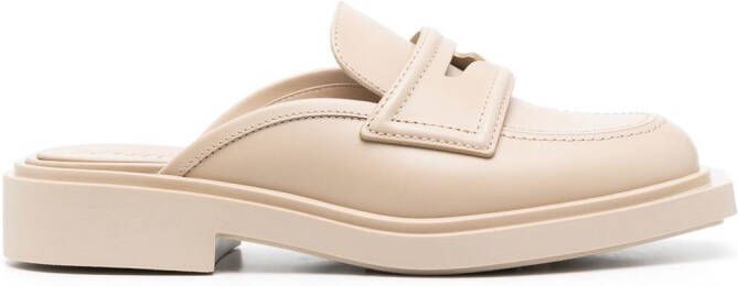 3juin Muiltjes met ronde neus Beige