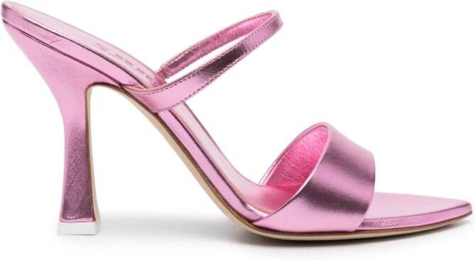 3juin Joy metallic sandalen Roze
