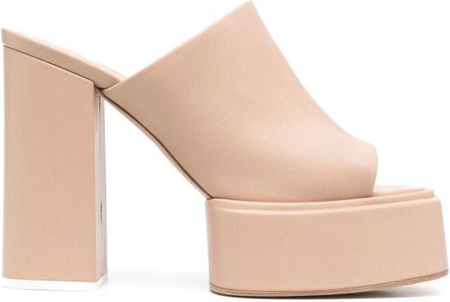 3juin Sue leren muiltjes Beige