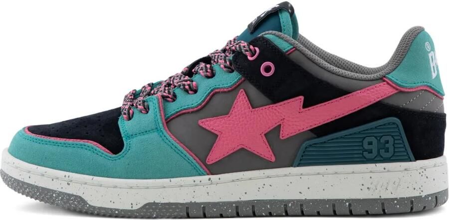 A BATHING APE Oxford schoenen met ster applicatie Blauw